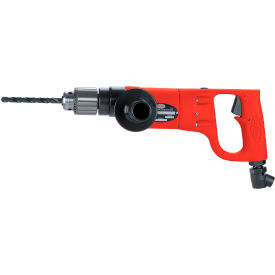 Non-Reversible D-Handle Air Drill, Keyed Chuck, 3/8" Chuck, 1000 RPM