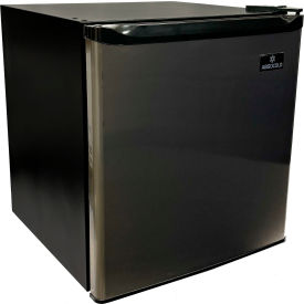 Hospitality Refrigerator, 1.6 Cu. Ft. Capacity, Black/Silver