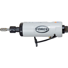 Straight Die Grinder, 1/4" Air Inlet, 22000 RPM, Gray