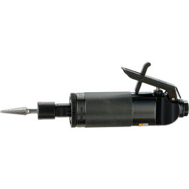 Straight Die Grinder, Steel Housing, 1/4" Air Inlet, 18000 RPM, Black