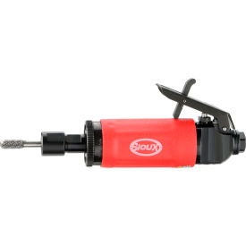 Straight Die Grinder, Steel Housing, 6mm Collet, 18000 RPM, Red/Black