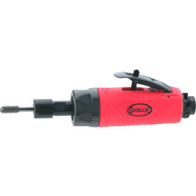 Straight Die Grinder, 1/4" Air Inlet, 23000 RPM, Red/Black