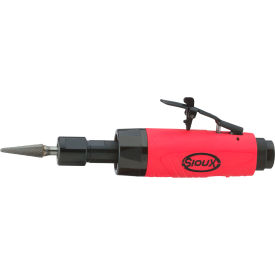 Straight Die Grinder, 1/4" Air Inlet, 25000 RPM, Red/Black