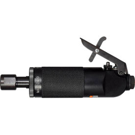 Straight Die Grinder, Aluminum Housing, 1/4" Air Inlet, 18000 RPM, Red/Black