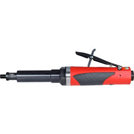 Straight Die Grinder, Extended, 3/8" Air Inlet, 18000 RPM, Red/Black