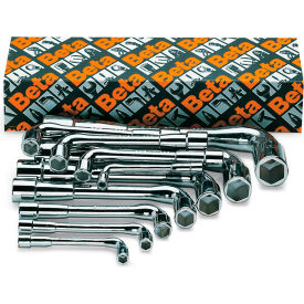 Double End Offset Socket Wrench, 6 Points, 6mm x 22 mm Opening, 11 Piece
