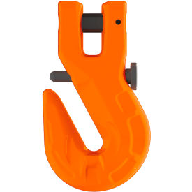 Grade 100 Clevis Grab Hook with Catch, 3/8", 8188.5 lb Capacity
