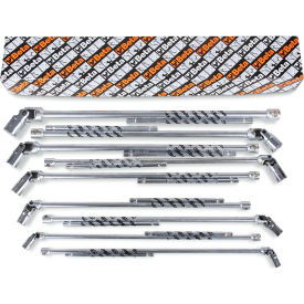 Set of 7 Sliding T-Handle Wrenches, 6-Point Swivel Socket, Metric 8mm-19 mm