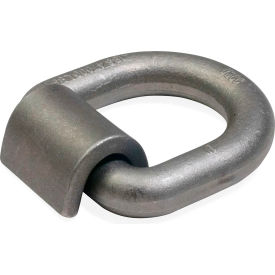 1" Weldable D-Ring with Mounting Clip, Gray