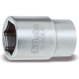 920INOX-A 420 Stainless Steel 1/2" Drive, 6-Point Hand Socket, Metric 19mm