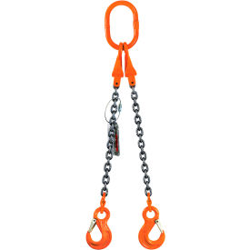 Adjustable Double Leg Chain Sling, 1/2" x 14', Grade 100