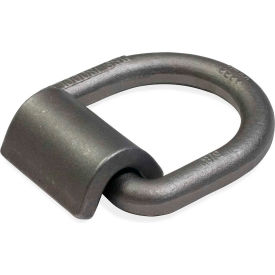 5/8" Weldable D-Ring with Mounting Clip, Gray