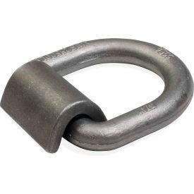 3/4" Weldable D-Ring with Mounting Clip, Gray