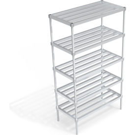 Heavy Duty Shelving Unit, 5 HD-Bar Tubular Shelves, 48"W x 24"D x 84-1/4"H