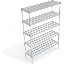 Heavy Duty Shelving Unit, 5 HD-Bar Tubular Shelves, 60"W x 18"D x 84-1/4"H