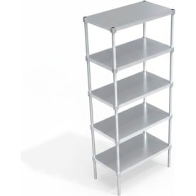 Heavy Duty Shelving Unit, 5 Solid Brute Shelves, 36"W x 24"D x 84-1/4"H
