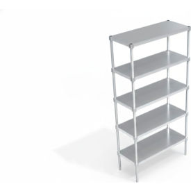 Heavy Duty Shelving Unit, 5 Solid Brute Shelves, 42"W x 24"D x 84-1/4"H