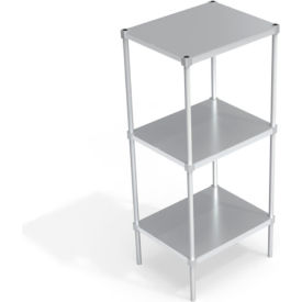 Heavy Duty Shelving Unit, 3 Solid Brute Shelves, 30"W x 24"D x 68-1/4"H