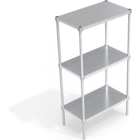 Heavy Duty Shelving Unit, 3 Solid Brute Shelves, 36"W x 20"D x 68-1/4"H