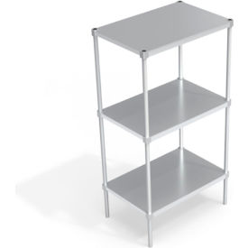 Heavy Duty Shelving Unit, 3 Solid Brute Shelves, 36"W x 24"D x 68-1/4"H