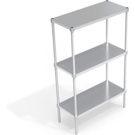 Heavy Duty Shelving Unit, 3 Solid Brute Shelves, 42"W x 18"D x 68-1/4"H