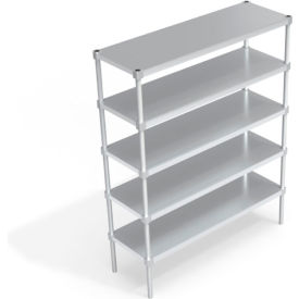 Heavy Duty Shelving Unit, 5 Solid Brute Shelves, 54"W x 18"D x 68-1/4"H