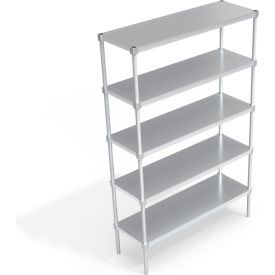 Heavy Duty Shelving Unit, 5 Solid Brute Shelves, 54"W x 18"D x 84-1/4"H