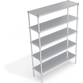 Heavy Duty Shelving Unit, 5 Solid Brute Shelves, 60"W x 18"D x 84-1/4"H