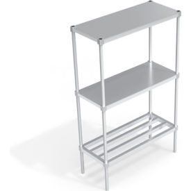 Industrial Shelving Unit, (1) HD-Bar Tubular & (2) Brute Shelves, 42"W x 18"D x 68-1/4"H