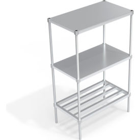 Industrial Shelving Unit, (1) HD-Bar Tubular & (2) Brute Shelves, 42"W x 24"D x 68-1/4"H