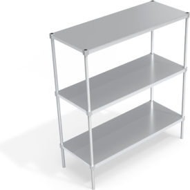 Heavy Duty Shelving Unit, 3 Solid Brute Shelves, 60"W x 24"D x 68-1/4"H