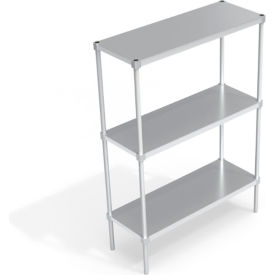 Heavy Duty Shelving Unit, 3 Solid Brute Shelves, 48"W x 18"D x 68-1/4"H