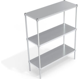 Heavy Duty Shelving Unit, 3 Solid Brute Shelves, 54"W x 20"D x 68-1/4"H