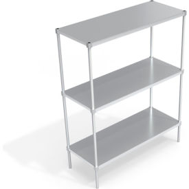 Heavy Duty Shelving Unit, 3 Solid Brute Shelves, 60"W x 24"D x 76-1/4"H