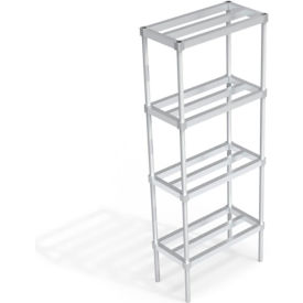 Heavy Duty Shelving Unit, 4 HD-Bar Tubular Shelves, 30"W x 15"D x 76-1/4"H