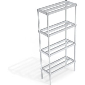 Heavy Duty Shelving Unit, 4 HD-Bar Tubular Shelves, 36"W x 15"D x 76-1/4"H