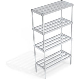 Heavy Duty Shelving Unit, 4 HD-Bar Tubular Shelves, 42"W x 18"D x 76-1/4"H