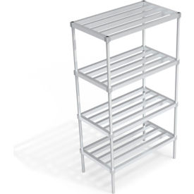 Heavy Duty Shelving Unit, 4 HD-Bar Tubular Shelves, 42"W x 24"D x 76-1/4"H