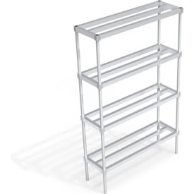 Heavy Duty Shelving Unit, 4 HD-Bar Tubular Shelves, 48"W x 15"D x 76-1/4"H