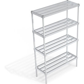 Heavy Duty Shelving Unit, 4 HD-Bar Tubular Shelves, 48"W x 18"D x 76-1/4"H