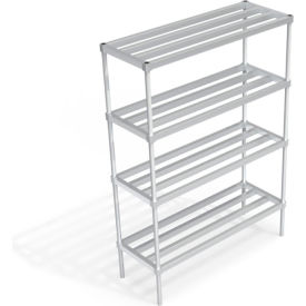 Heavy Duty Shelving Unit, 4 HD-Bar Tubular Shelves, 54"W x 20"D x 76-1/4"H
