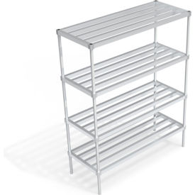 Heavy Duty Shelving Unit, 4 HD-Bar Tubular Shelves, 60"W x 24"D x 76-1/4"H