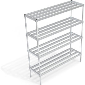 Heavy Duty Shelving Unit, 4 HD-Bar Tubular Shelves, 66"W x 20"D x 76-1/4"H