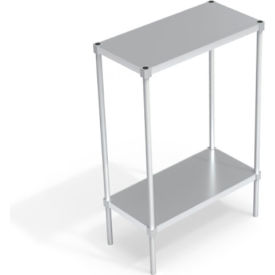 Industrial Standard Shelving Unit, 2 Solid Marine Edge Shelves, 36"W x 18"D x 54-1/4"H