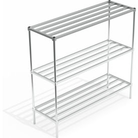 Industrial Standard Shelving Unit, 3 HD-Bar Tubular Shelves, 72"W x 24"D x 68-1/4"H
