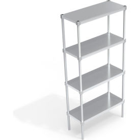 Heavy Duty Shelving Unit, 4 Solid Brute Shelves, 36"W x 15"D x 76-1/4"H