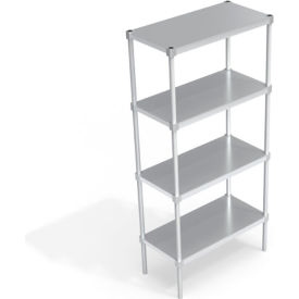Heavy Duty Shelving Unit, 4 Solid Brute Shelves, 36"W x 18"D x 76-1/4"H