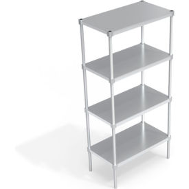 Heavy Duty Shelving Unit, 4 Solid Brute Shelves, 36"W x 20"D x 76-1/4"H