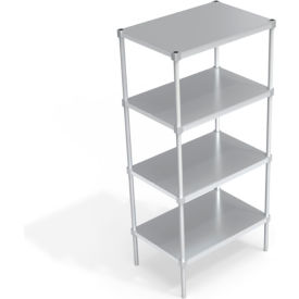 Heavy Duty Shelving Unit, 4 Solid Brute Shelves, 36"W x 24"D x 76-1/4"H