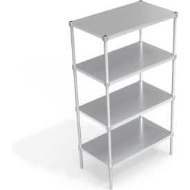 Heavy Duty Shelving Unit, 4 Solid Brute Shelves, 42"W x 24"D x 76-1/4"H